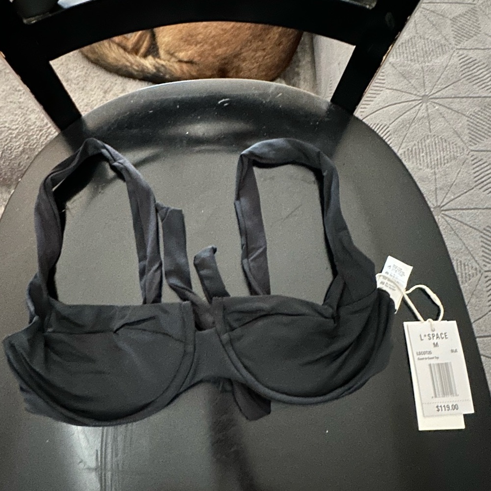 L*Space Black Women's bikini top